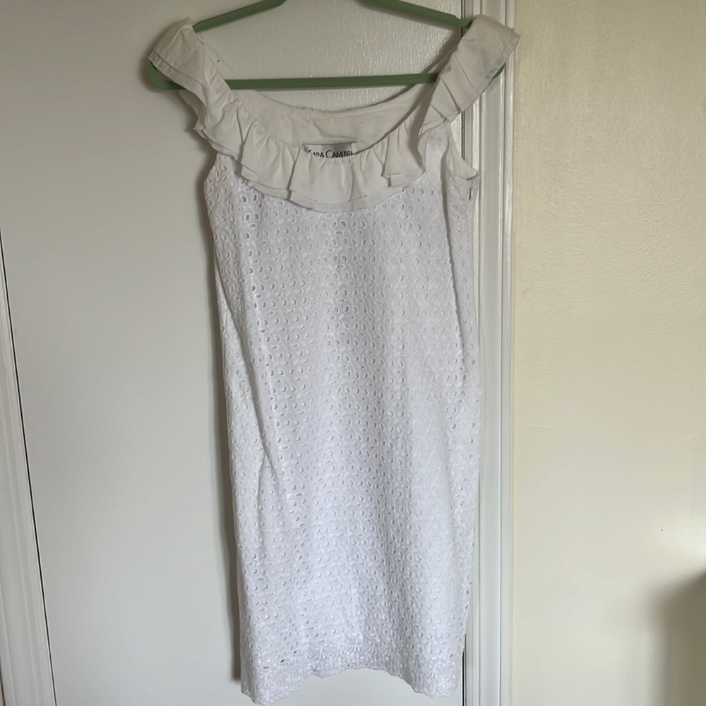 Sara Campbell NEW size 2 eyelet dress with ruffles
